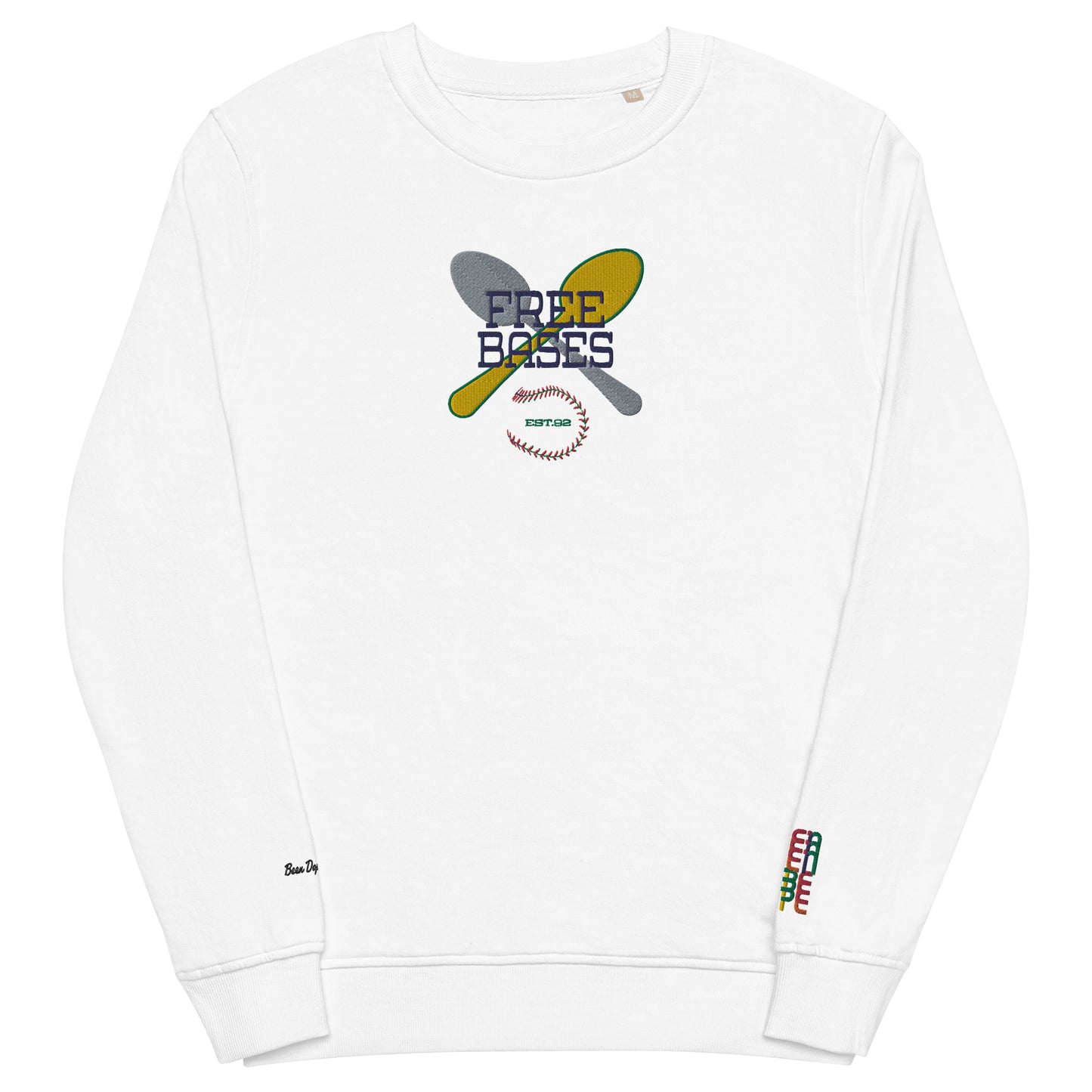 Free Bases of Spoons Embroidered French Terry Sweatshirt