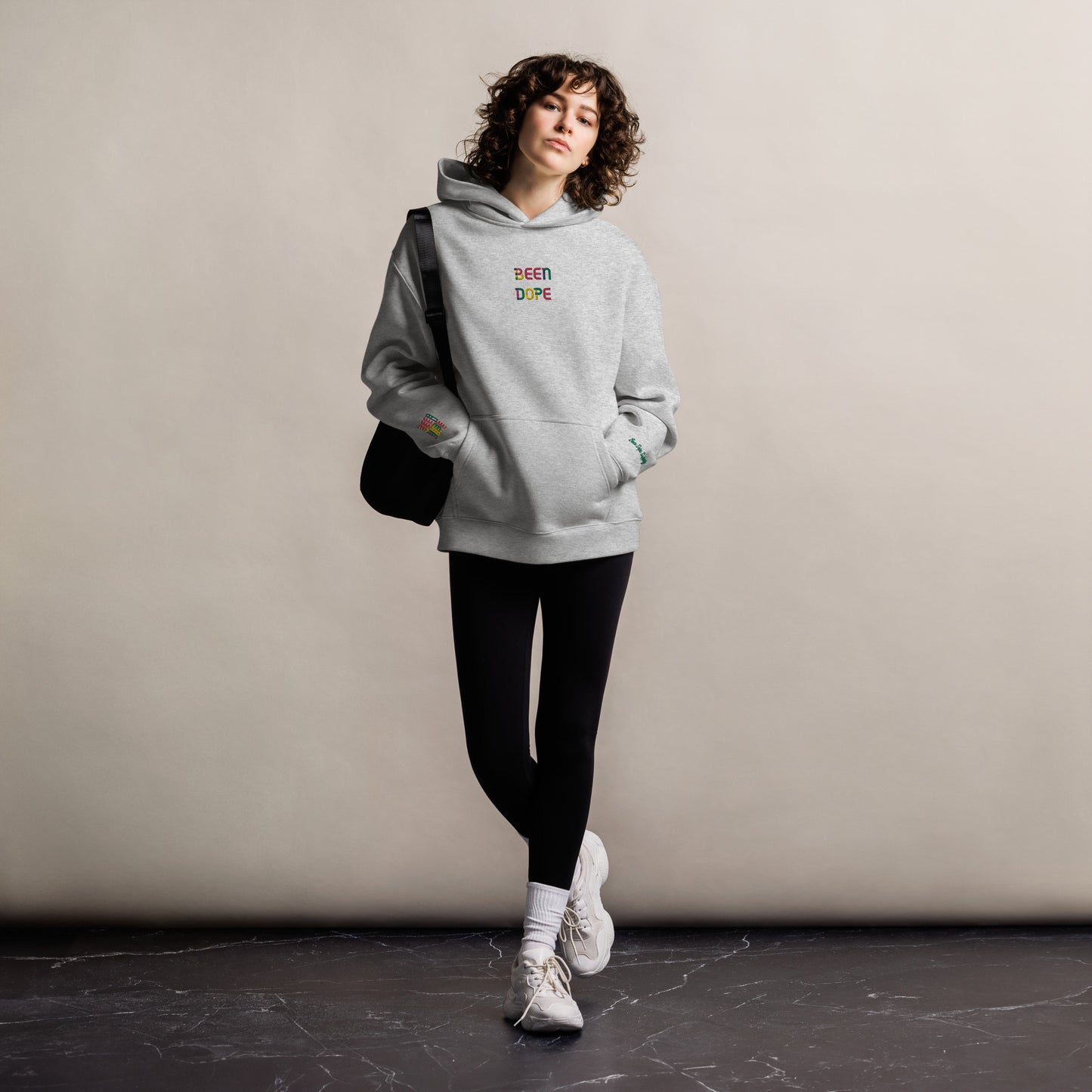 Been Dope Supply Logo Embroidered Oversized Hoodie