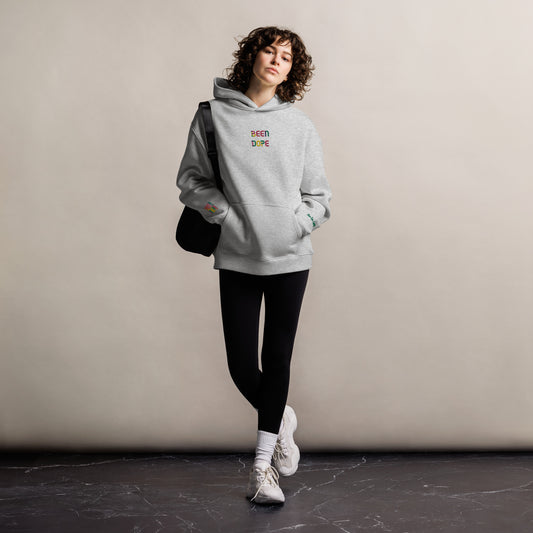 Been Dope Supply Logo Embroidered Oversized Hoodie