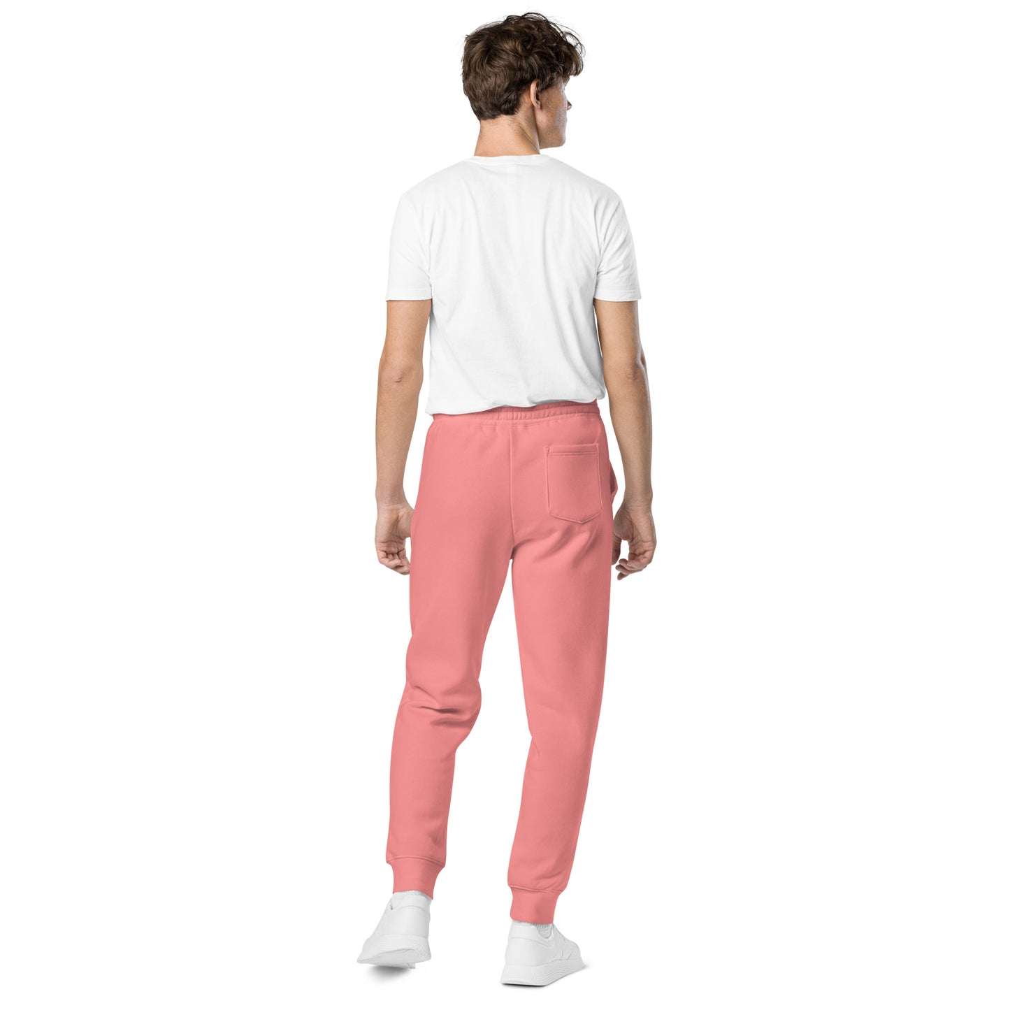 Been Dope Supply Logo Embroidered Garment Dyed Pink Sweatpants