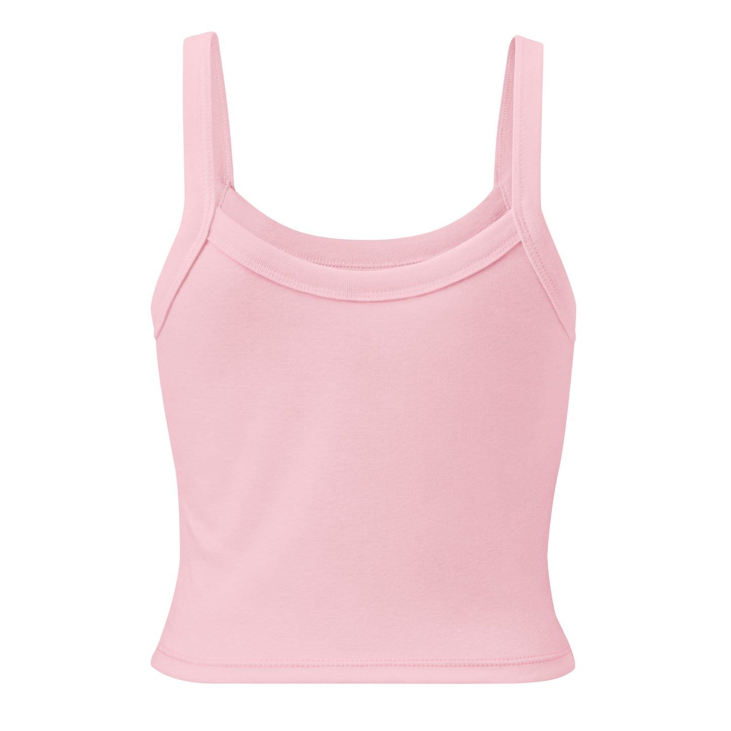 Been Dope Supply Pink Candy Logo Embroidered Women’s Micro-rib Tank Top Mid-Length