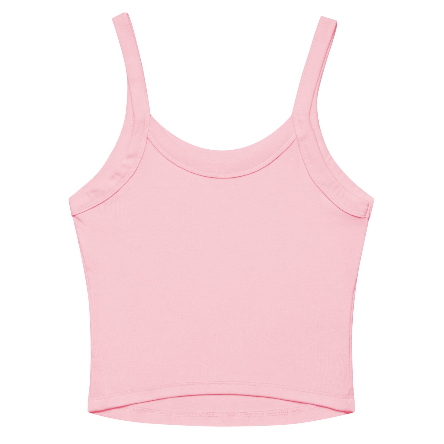 Been Dope Supply Pink Candy Logo Embroidered Women’s Micro-rib Tank Top Mid-Length