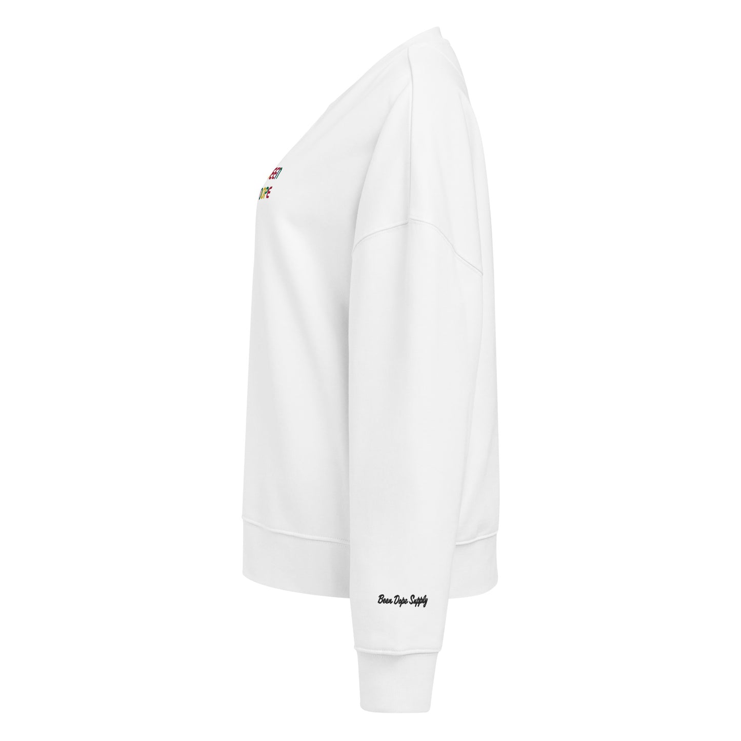 Been Dope Supply Embroidered Women’s Organic Crew Sweatshirt