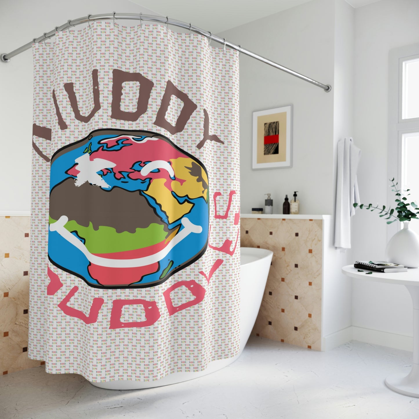 Muddy Puddles Shower Curtain - 71" × 74" - Been Dope Supply