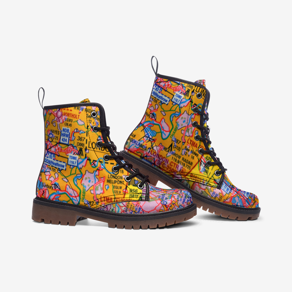 London Jets Combat Boots - Wide-Fit - Been Dope Supply