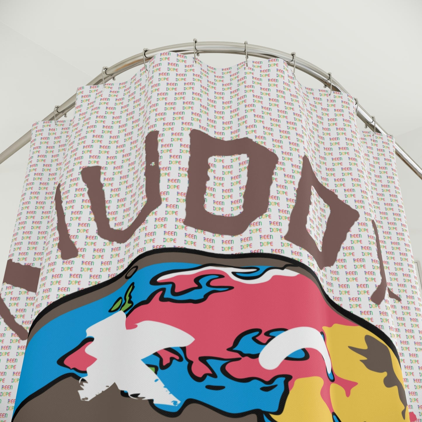 Muddy Puddles Shower Curtain - 71" × 74" - Been Dope Supply