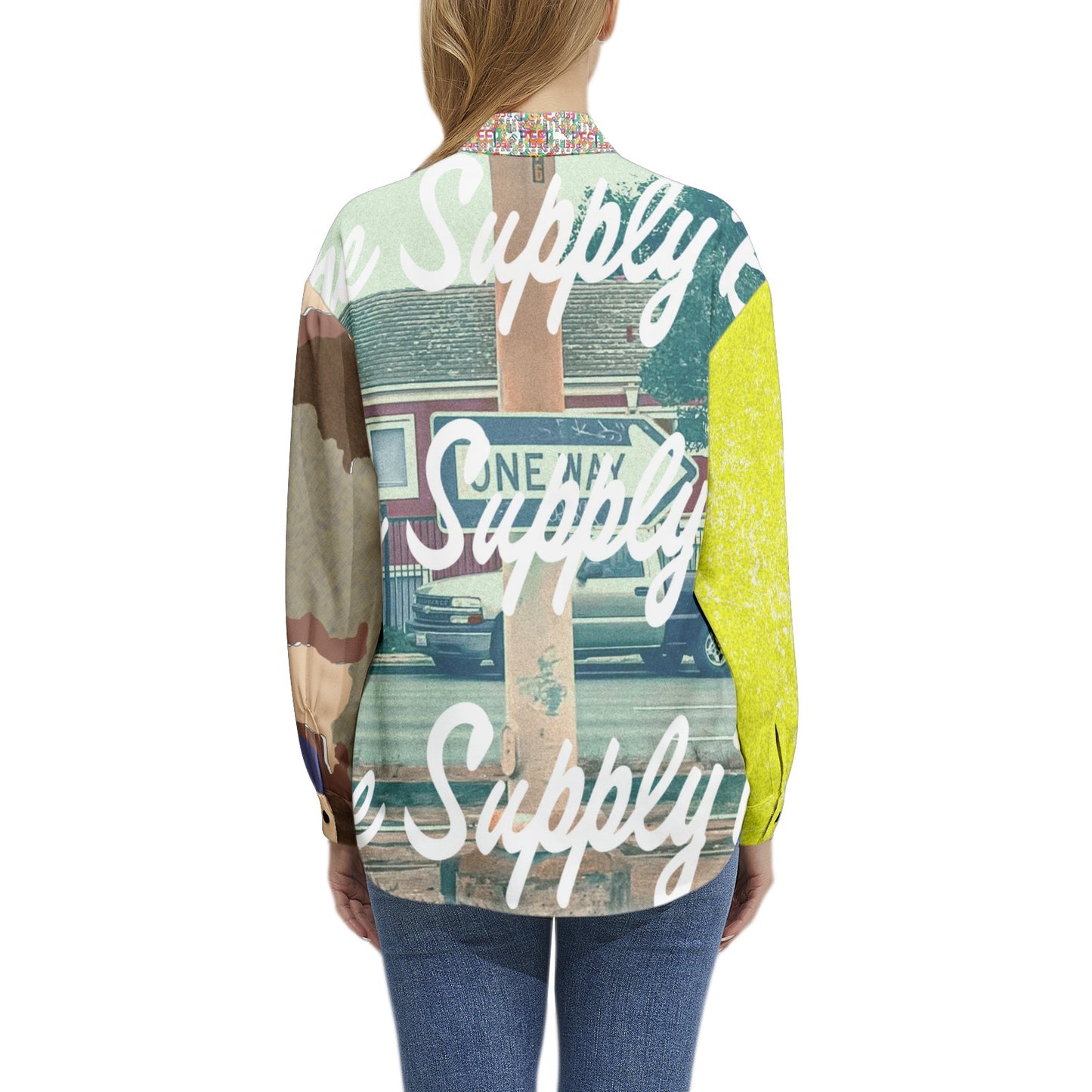 One Way 2 Texas Women’s Long Sleeve Button Up|Casual Shirt Top