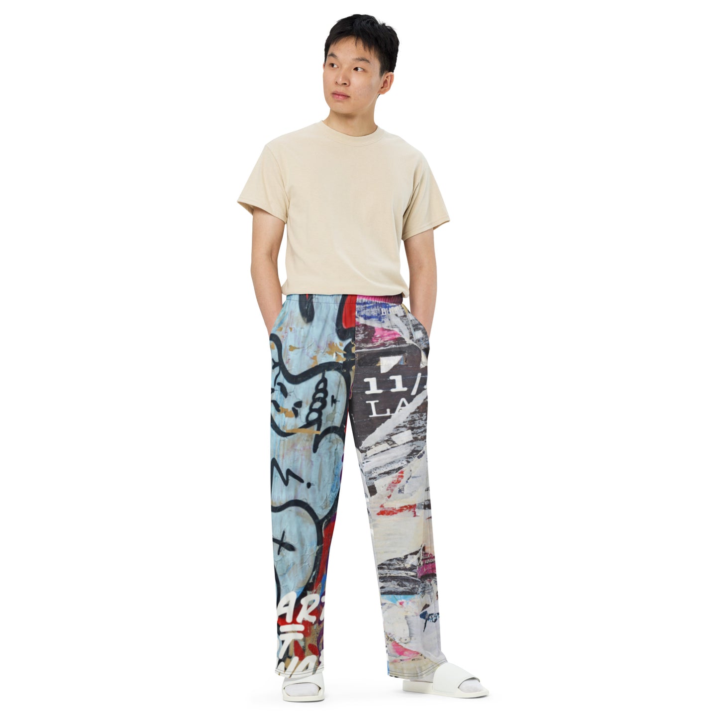Art Not War Pants - Wide-Leg Hip Huggers - Unisex - Been Dope Supply