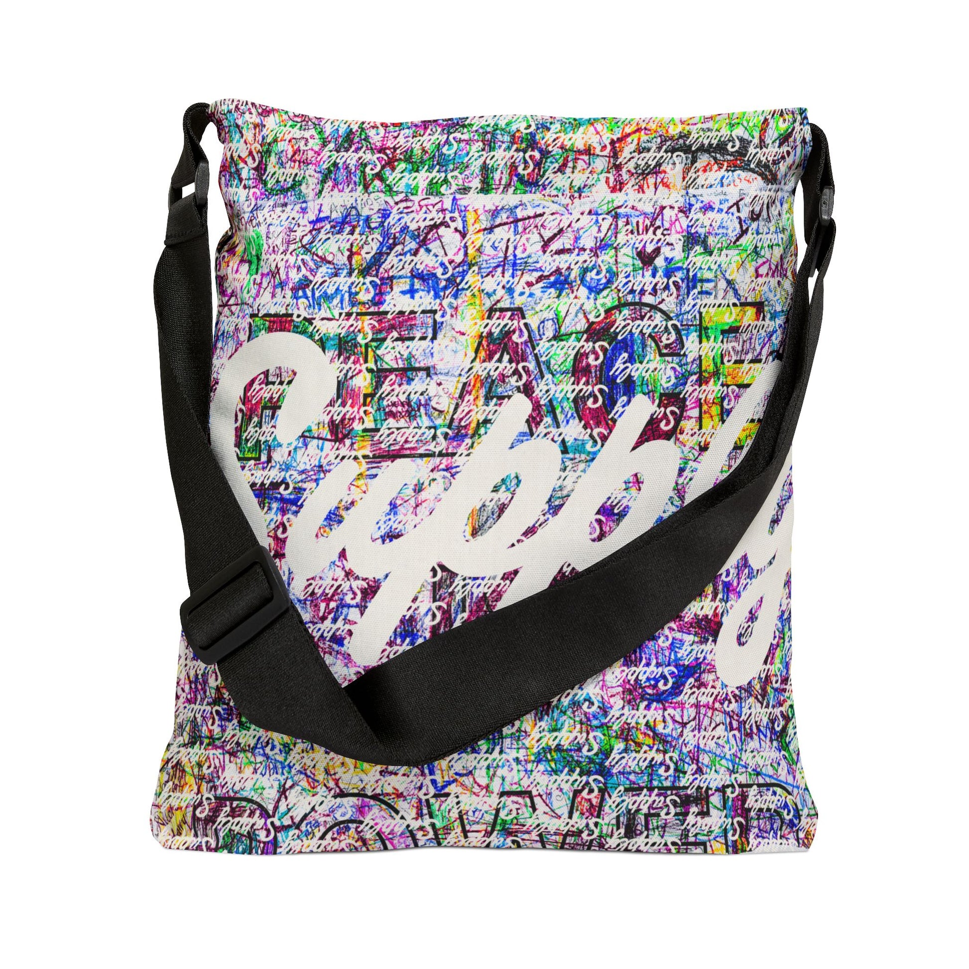 Power Is Peace Womens 18inx18in Adjustable Strap Tote Bag Been Dope Supply
