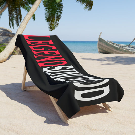 Legend Since God Beach Towel 36" × 72"