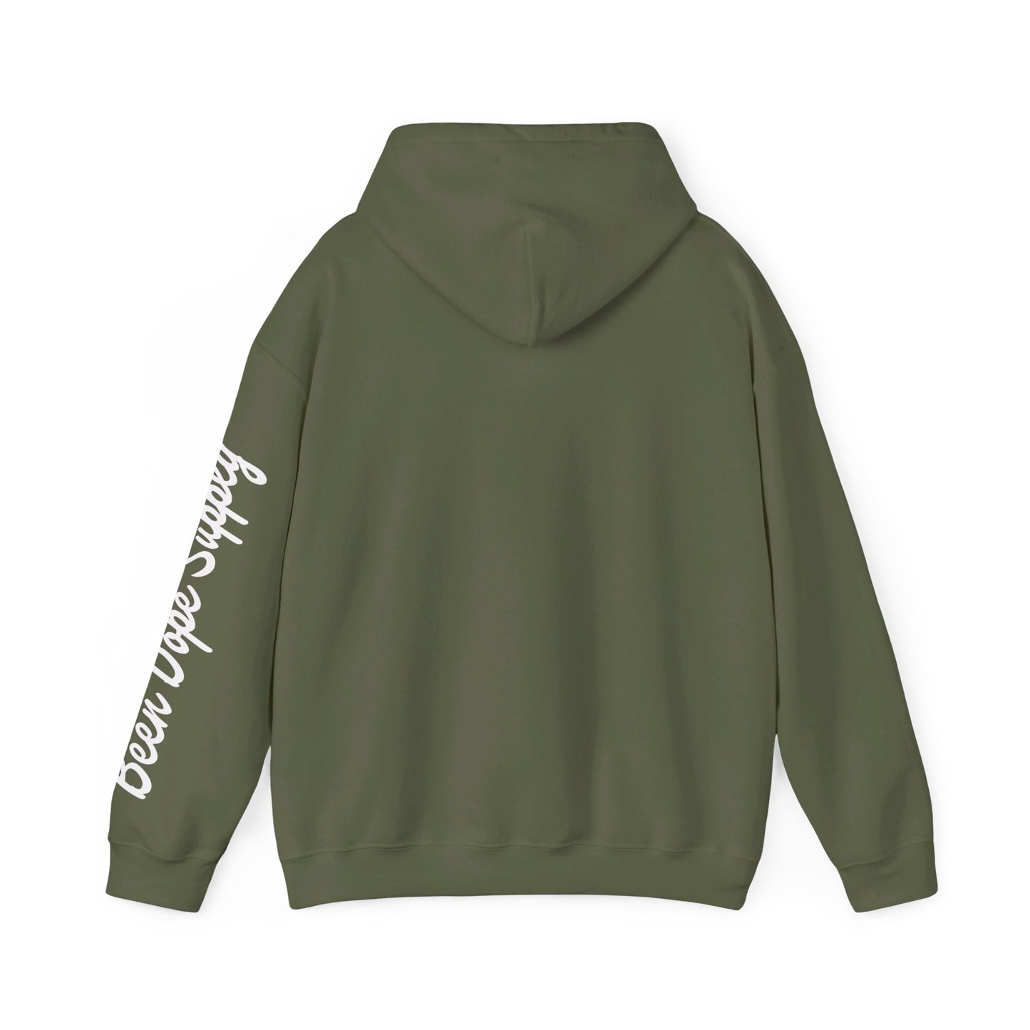 Burning Bushes Trained States | Unisex Hooded Sweatshirt | Military Green | Been Dope Supply