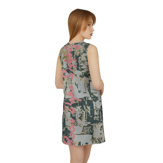 Railroad Subways A-line Sleeveless Dress|Been Dope Supply