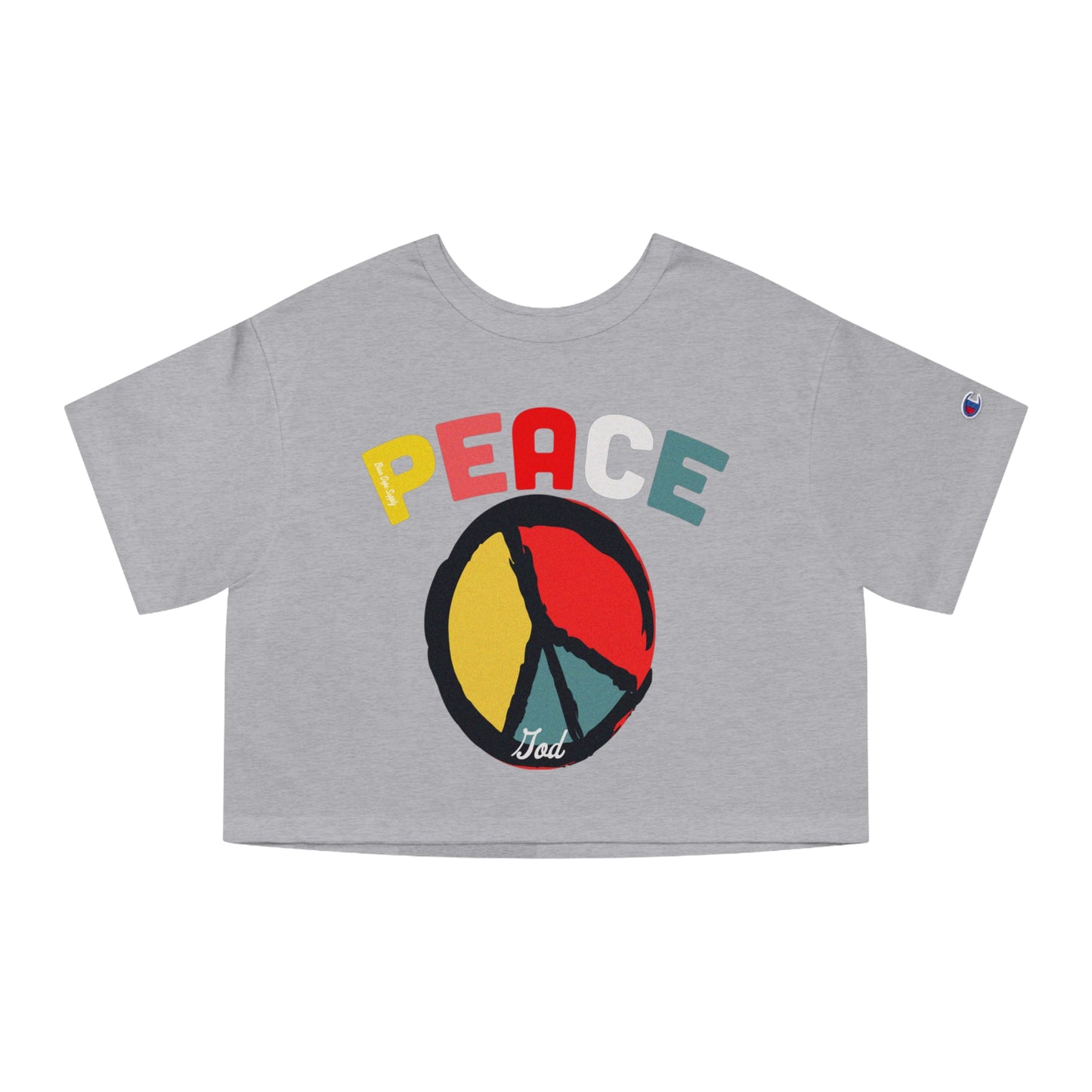 Peace is God Women's Heritage Cropped T-Shirt|Been Dope Supply