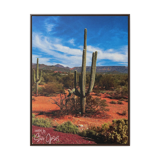 Cactus Disguise curated by Stove Jesus | Vertical Framed Canvas | 30" x 40"
