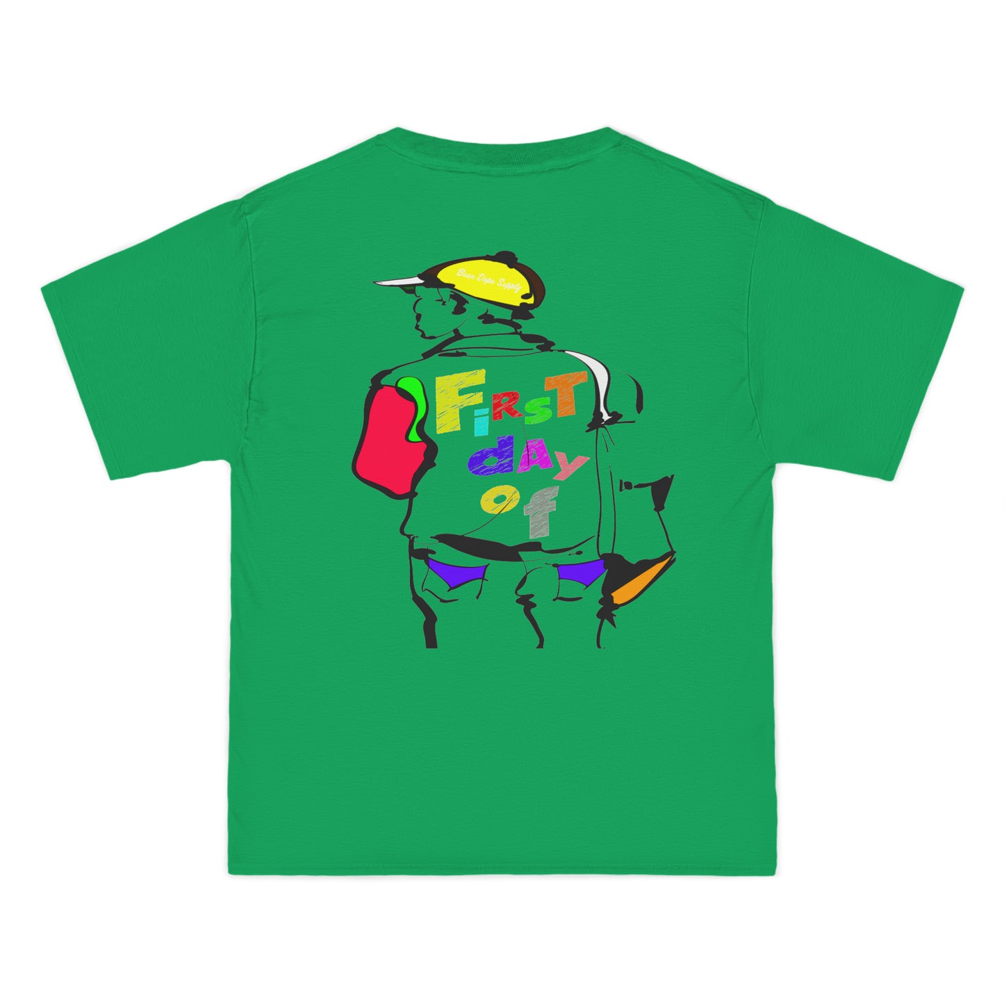 First Day Of Been Dope Supply City Stamps Postal Service Short-Sleeve Graphic T-Shirt|Kelly Green