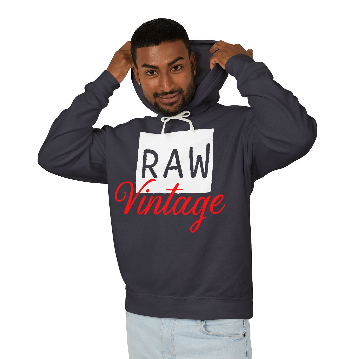 Raw Vintage Lightweight Hoodie Black Sweatshirt|Been Dope Supply