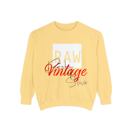 To Whom He Sent To Bethel | Raw Vintage Book of Stove | Garment-Dyed Sweatshirt | Unisex Butter