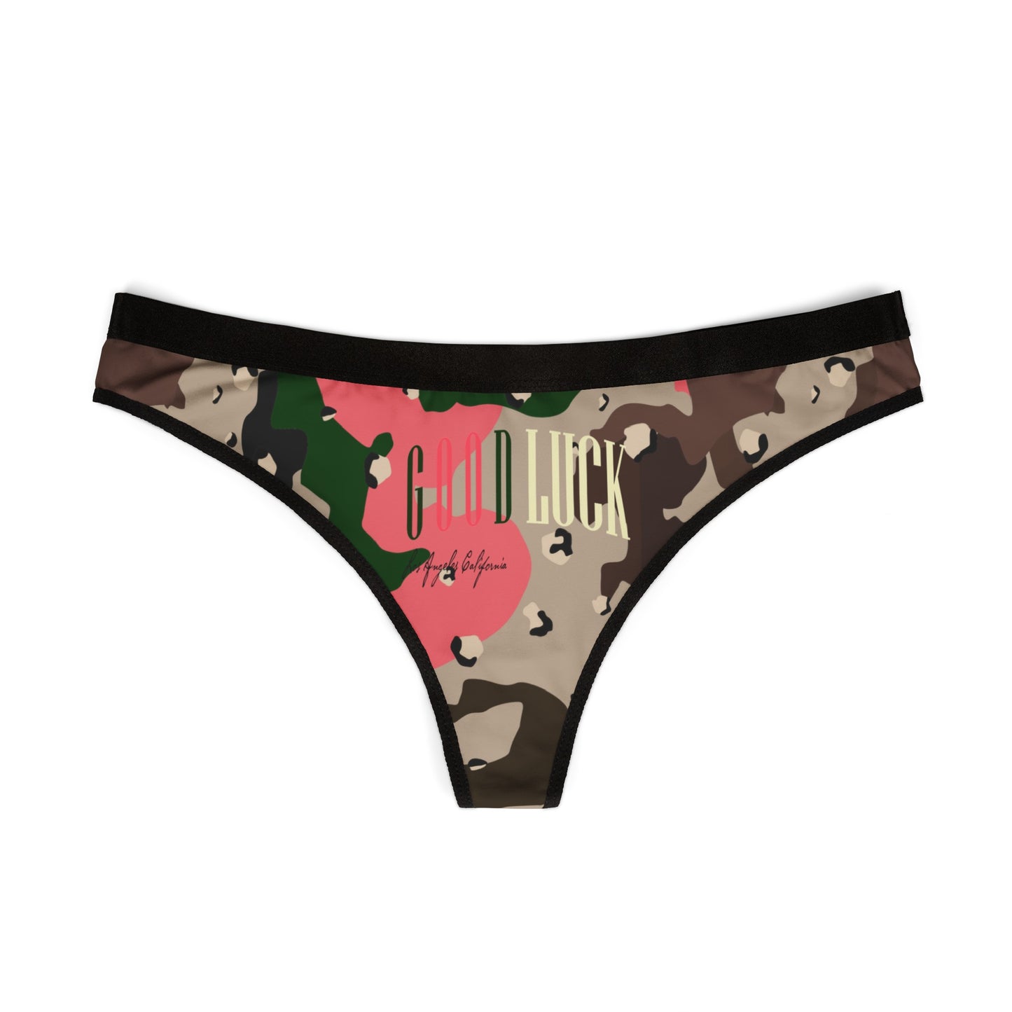 GoodLuck Los Angeles Women's Thong Underwear | Desert Camo Panties