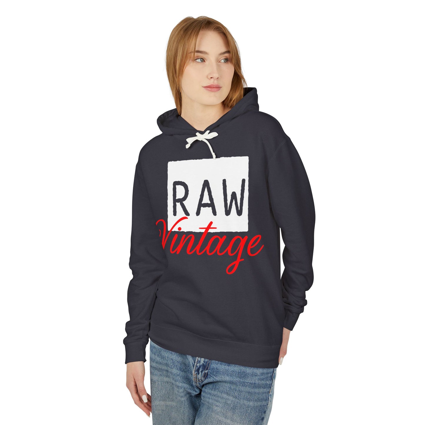 Raw Vintage Lightweight Hoodie Black Sweatshirt|Been Dope Supply