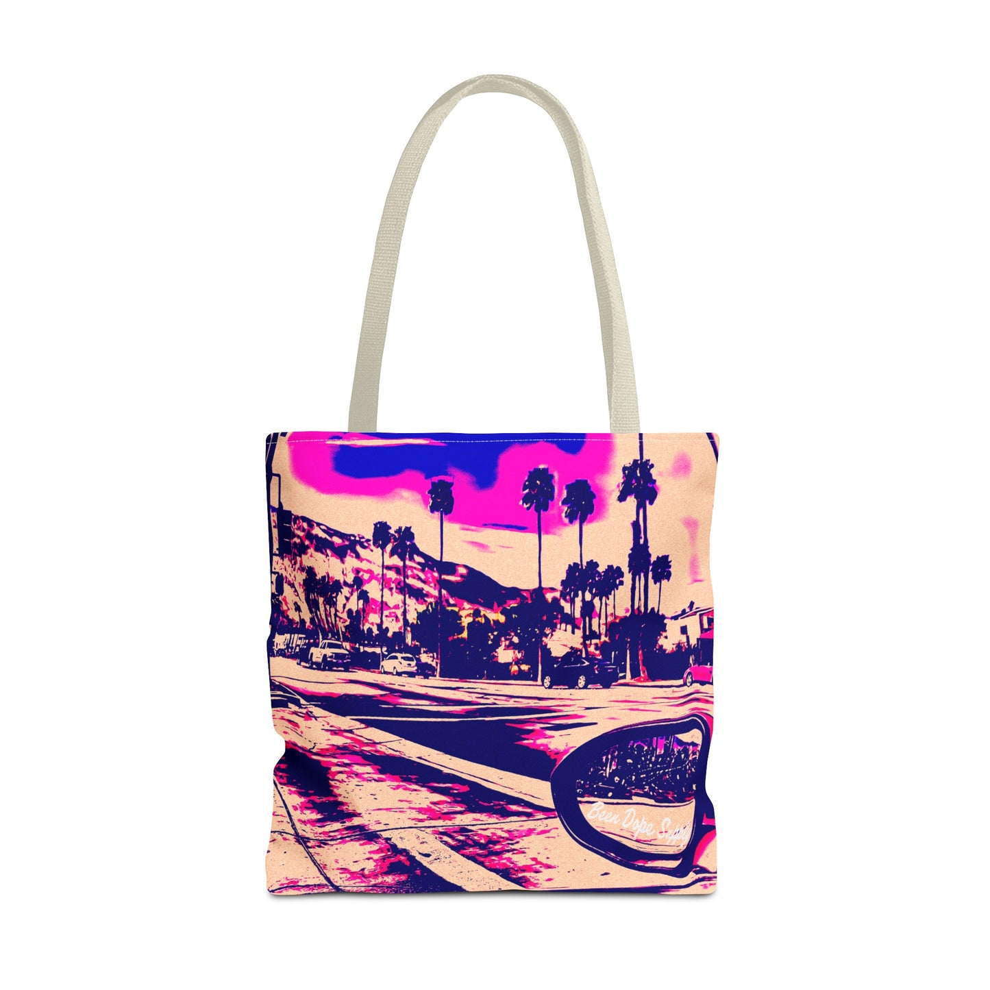 In The Palm of Springs Tote Bag | Been Dope Supply | 18" × 18''