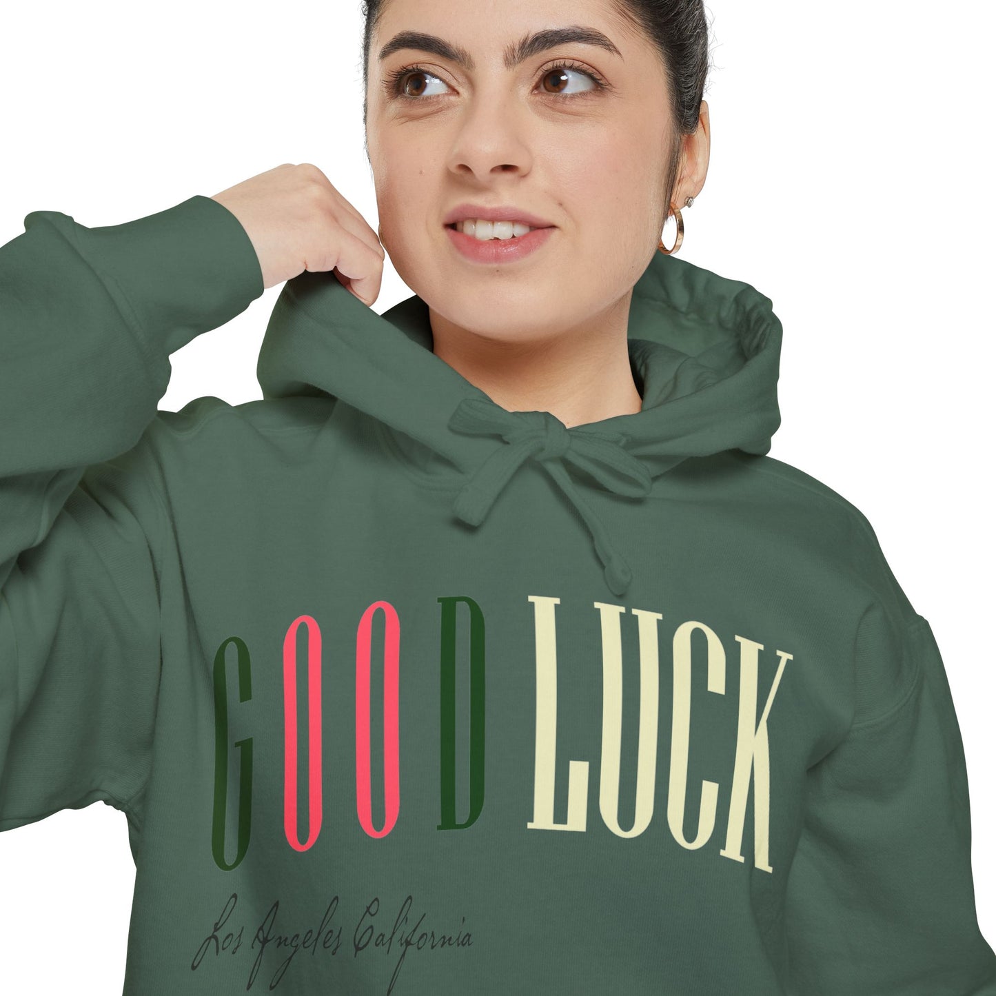 GoodLuck Los Angeles Blue Spruce Garment-Dyed Hoodie|Been Dope Supply