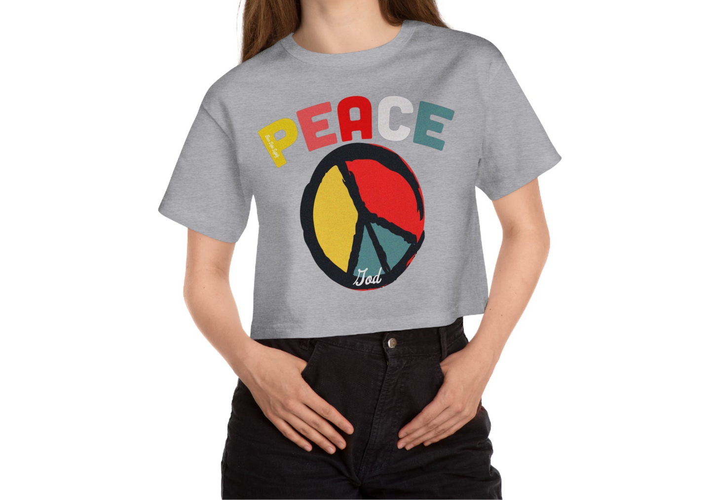 Peace is God | Been Dope Supply | Women's Heritage Cropped T-Shirt