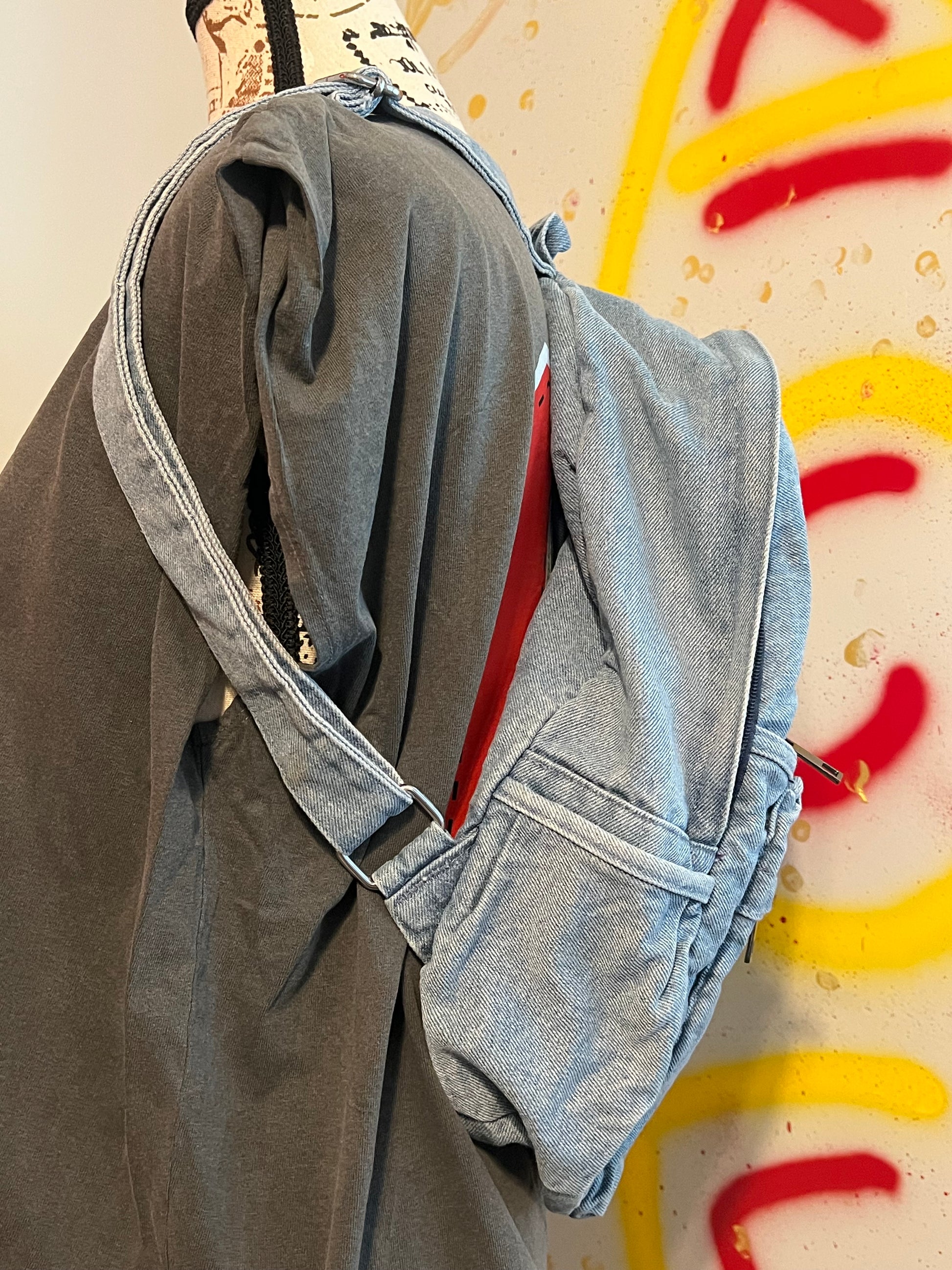 Been Dope Supply Logo Embroidered Women’s Denim Bookbag 