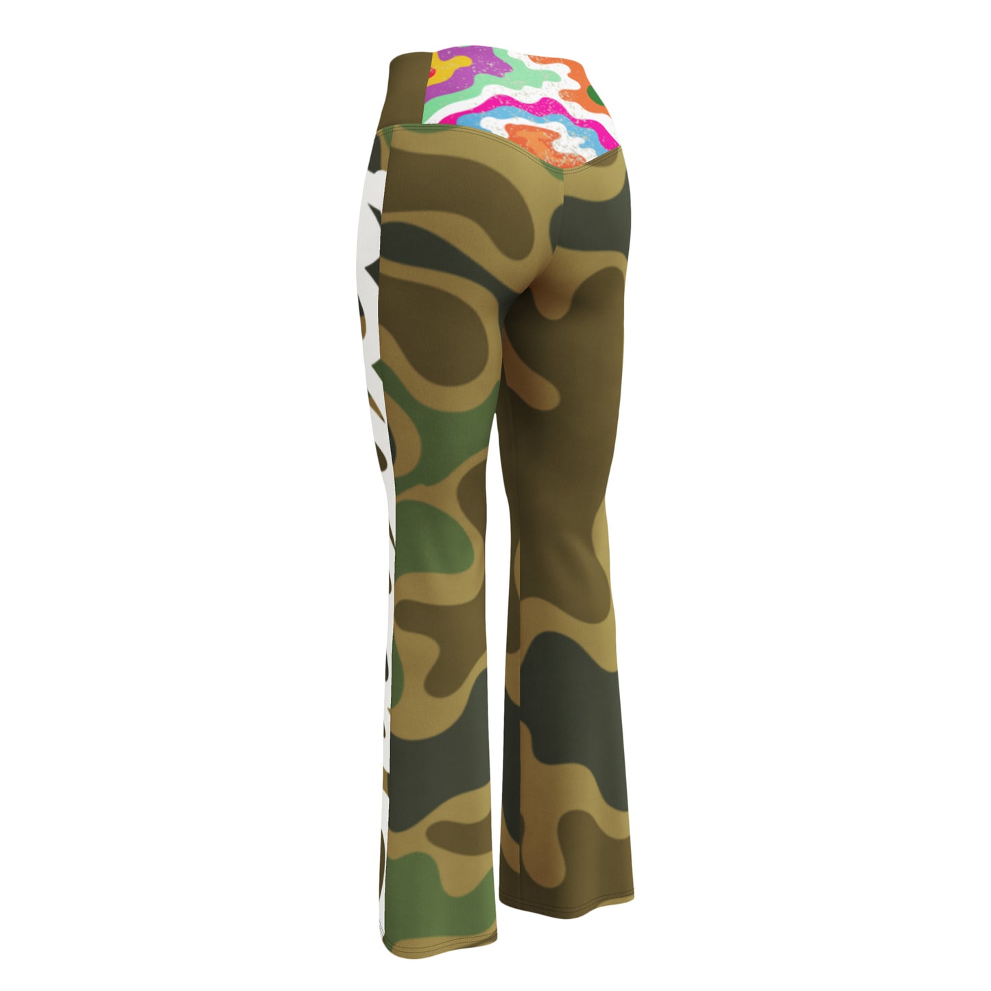 Camouflage and Flares Women’s High Waisted Flair Leggings Been Dope Supply
