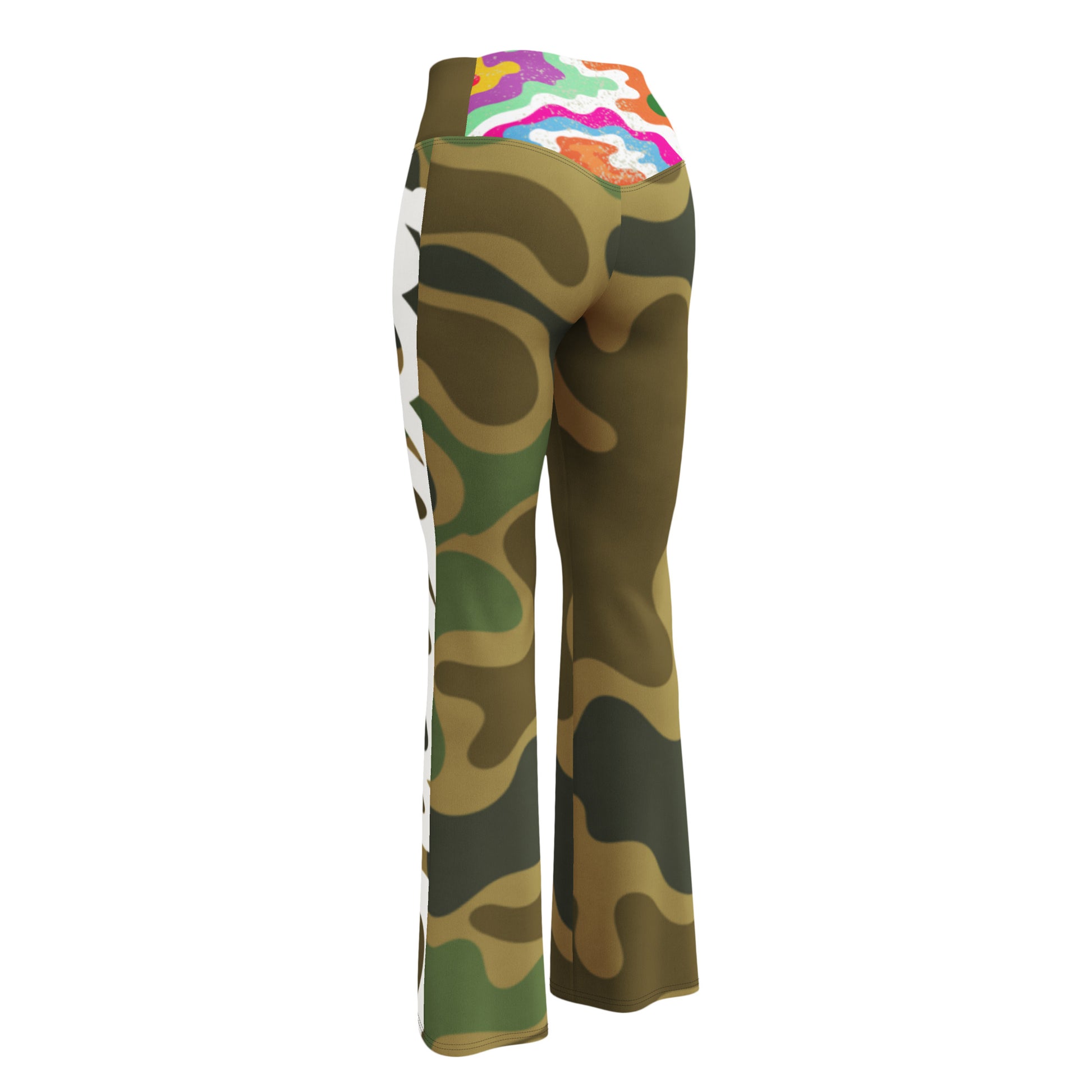 Camouflage and Flares Women’s High Waisted Flair Leggings Been Dope Supply