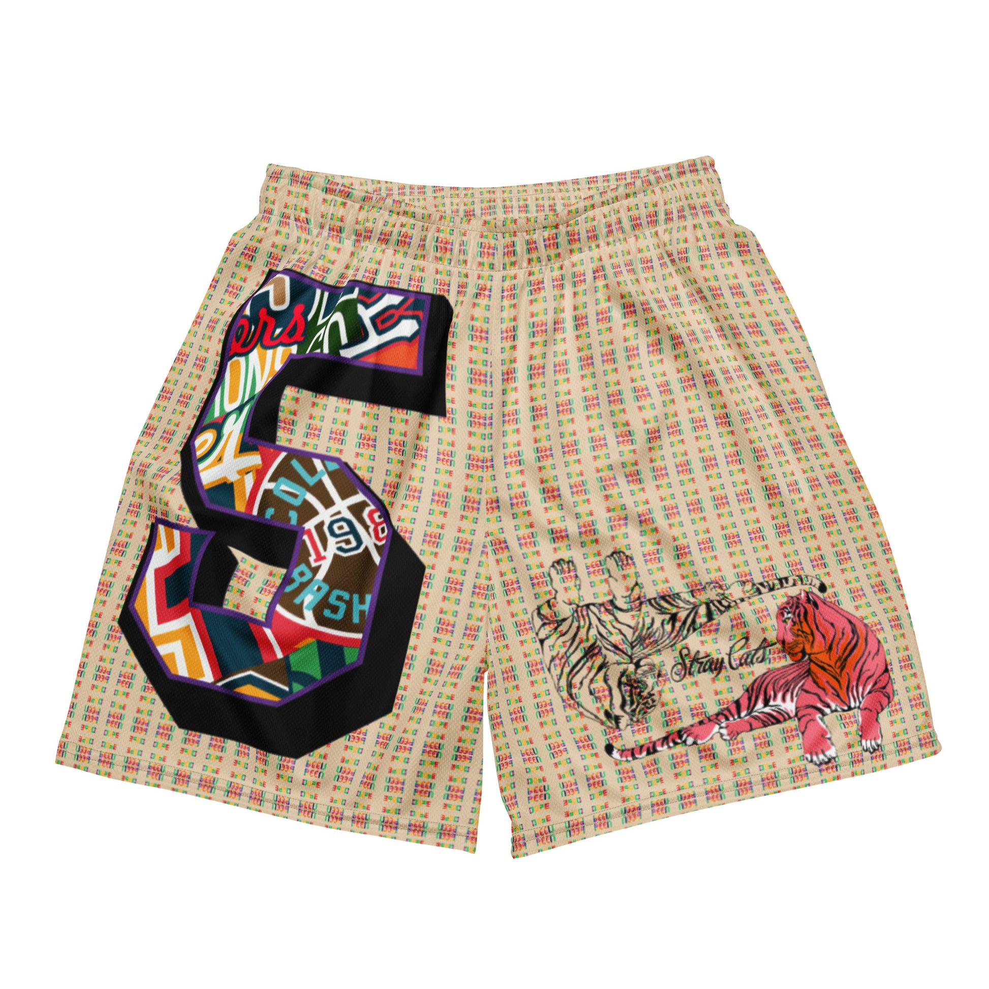 5 Stray Cats Unisex Mesh Shorts|Been Dope Supply