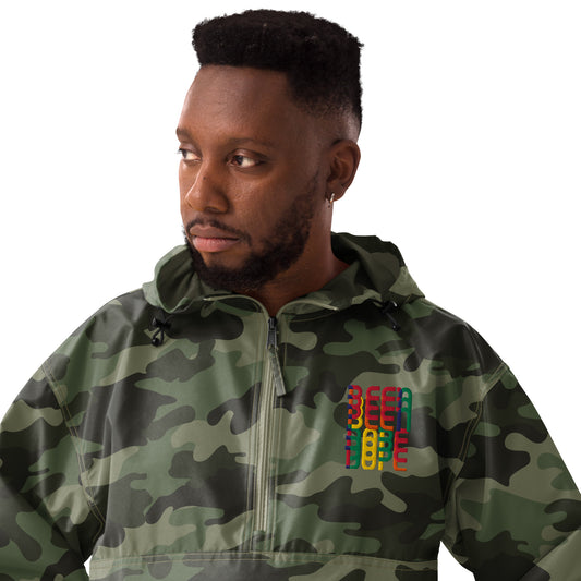 Been Dope Supply Quarter Zipper Camouflage Pullover Windbreaker