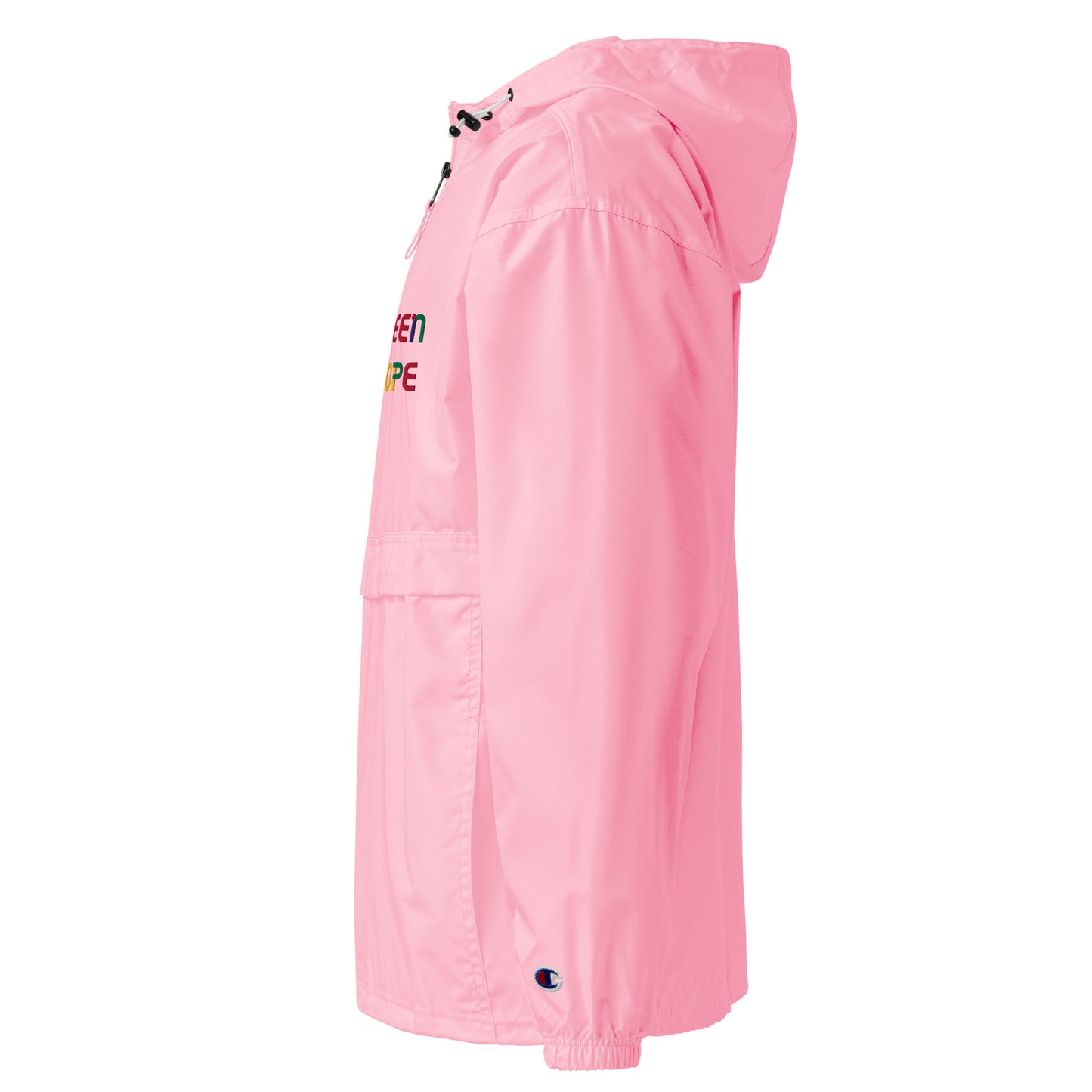 Been Dope Supply Pink Candy Quarter Zipper Windbreaker Pullover Jacket