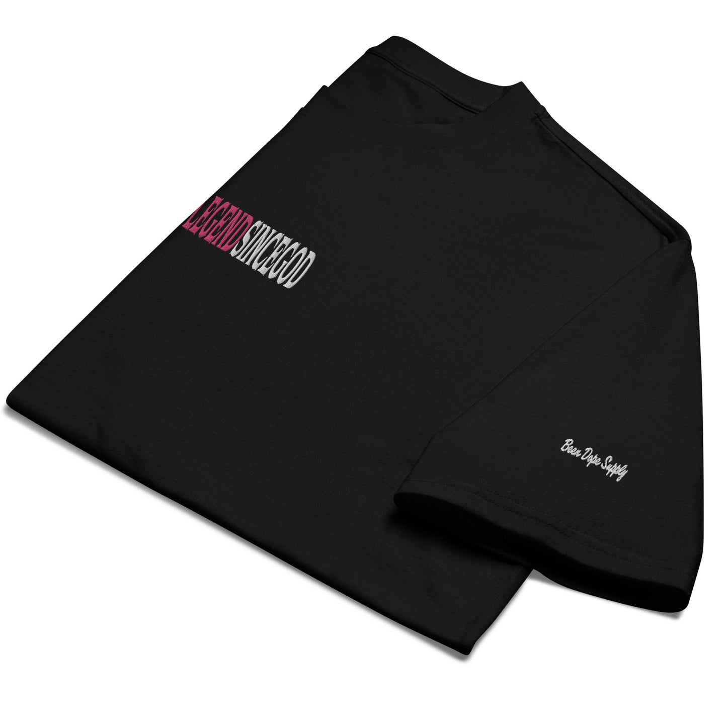 Legend Since God Oversized Heavyweight Baggy T-shirt| Embroidered