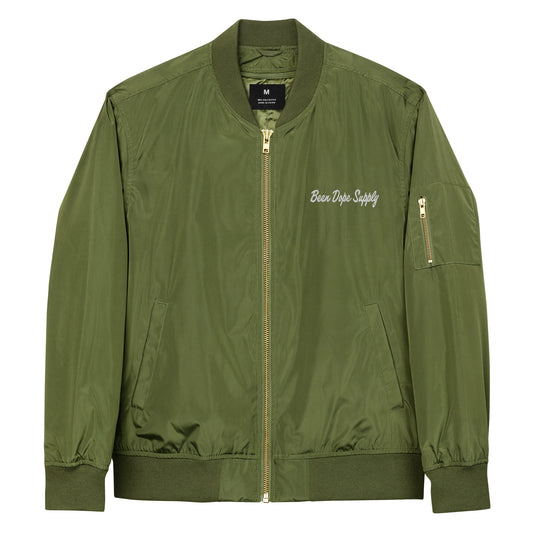 Been Dope Supply | Army Green  Bomber Jacket | Embroidered