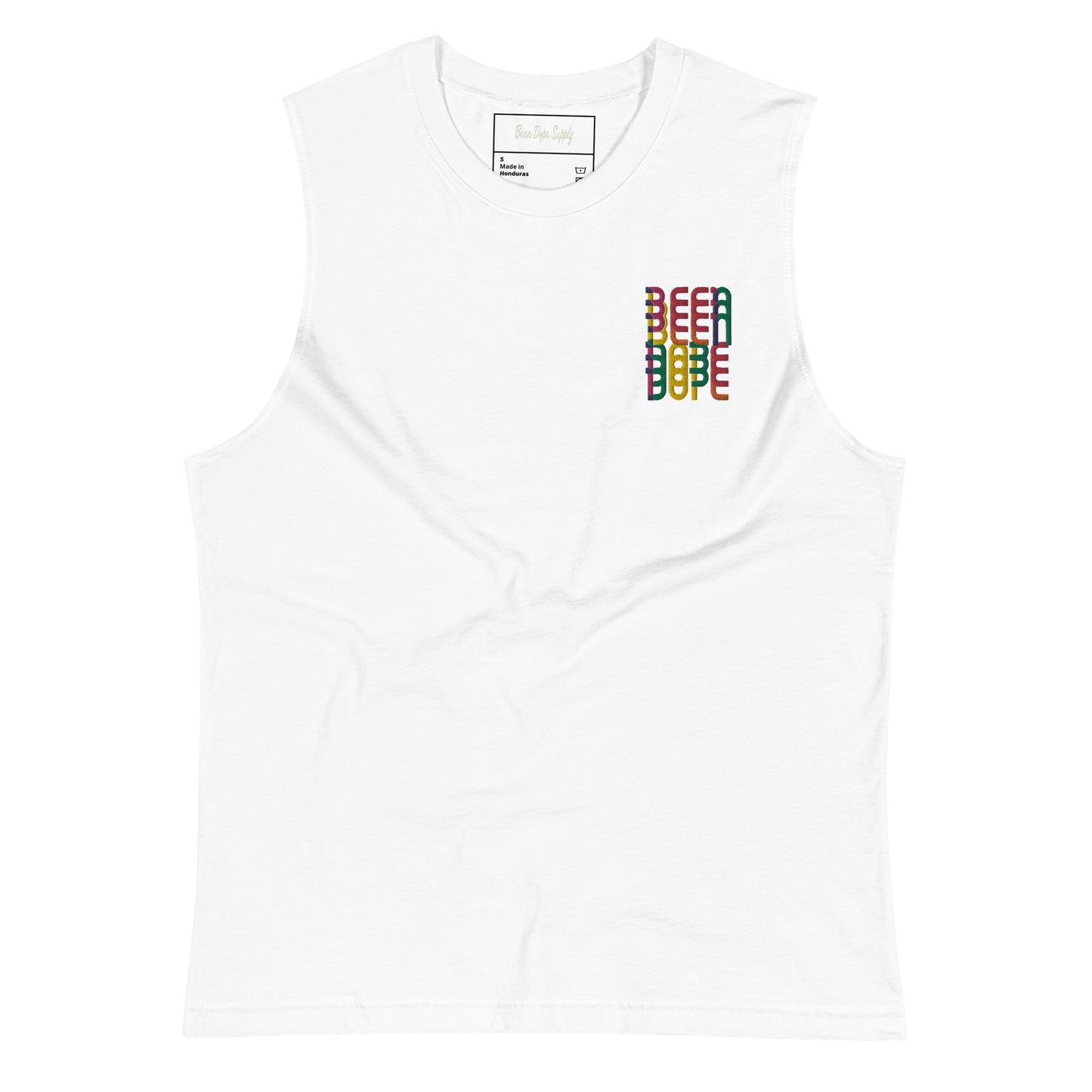 Been Dope Supply|Embroidered Sleeveless Tank Muscle Shirt