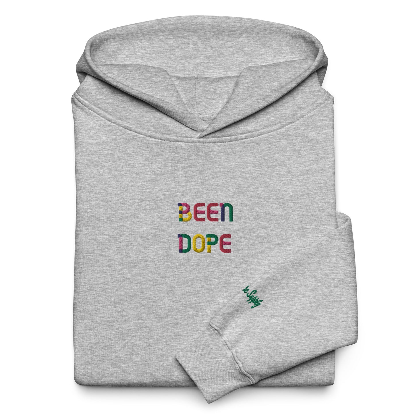 Been Dope Supply | Mens Oversized Hoodie | Embroidered | Grey