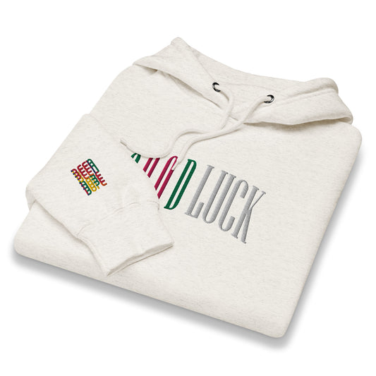 GoodLuck Los Angeles Premium Oatmeal Heather Mid-weight Hoodie Embroidered